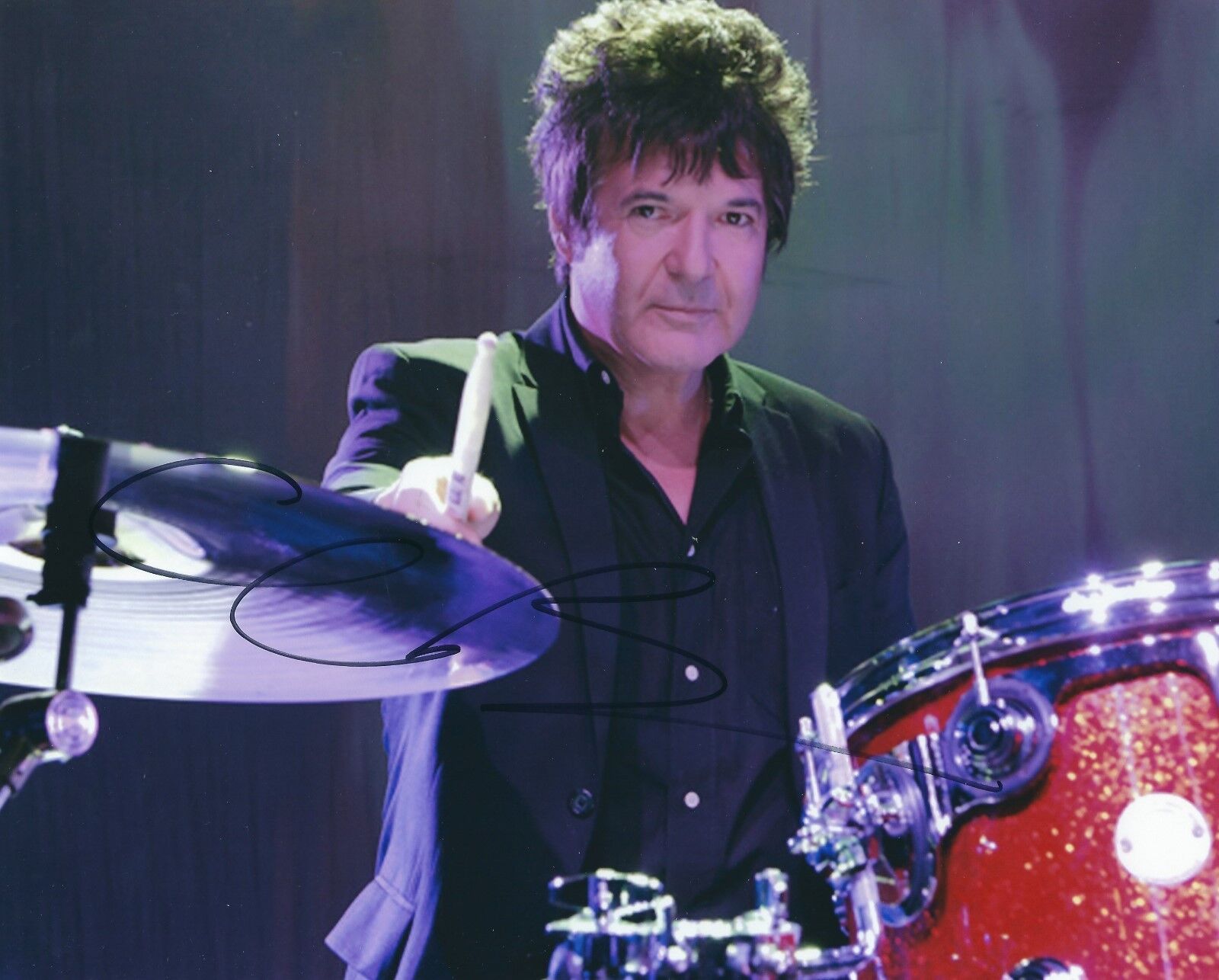 CLEM BURKE BLONDIE DRUMMER SIGNED 10x8 Photo Poster painting - UACC & AFTAL RD AUTOGRAPH