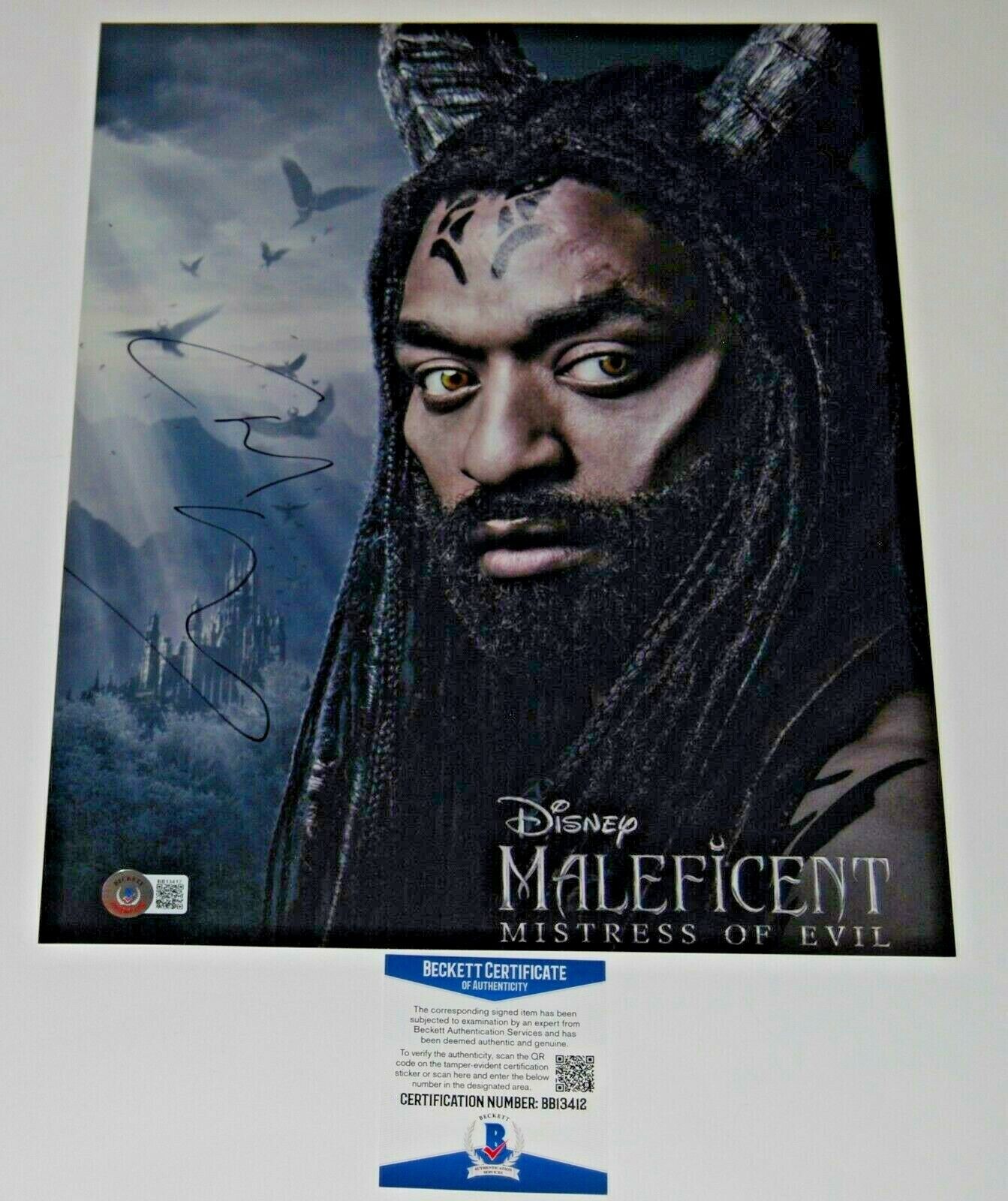 CHIWETEL EJIOFOR signed (MALEFICENT) Conall Movie 11X14 Photo Poster painting BECKETT BB13412