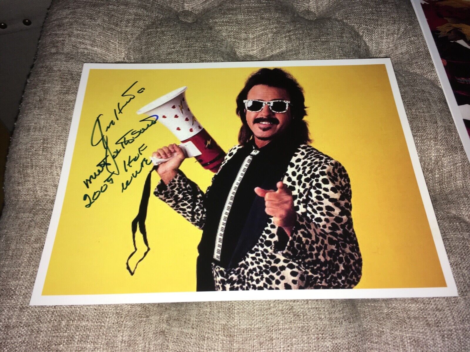 Jimmy Hart Mouth of the South WWF Wrestling Signed 8 1/2 x 11