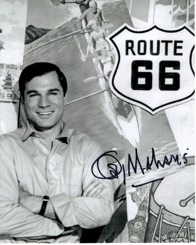 George maharis signed autographed route 66 buz murdock 8x10 Photo Poster painting