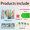 4Pcs DIY Hummingbird Diamond Painting Bookmarks