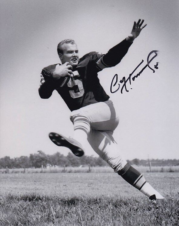 PAUL HORNUNG Signed Autographed NFL GREEN BAY PACKERS Photo Poster painting