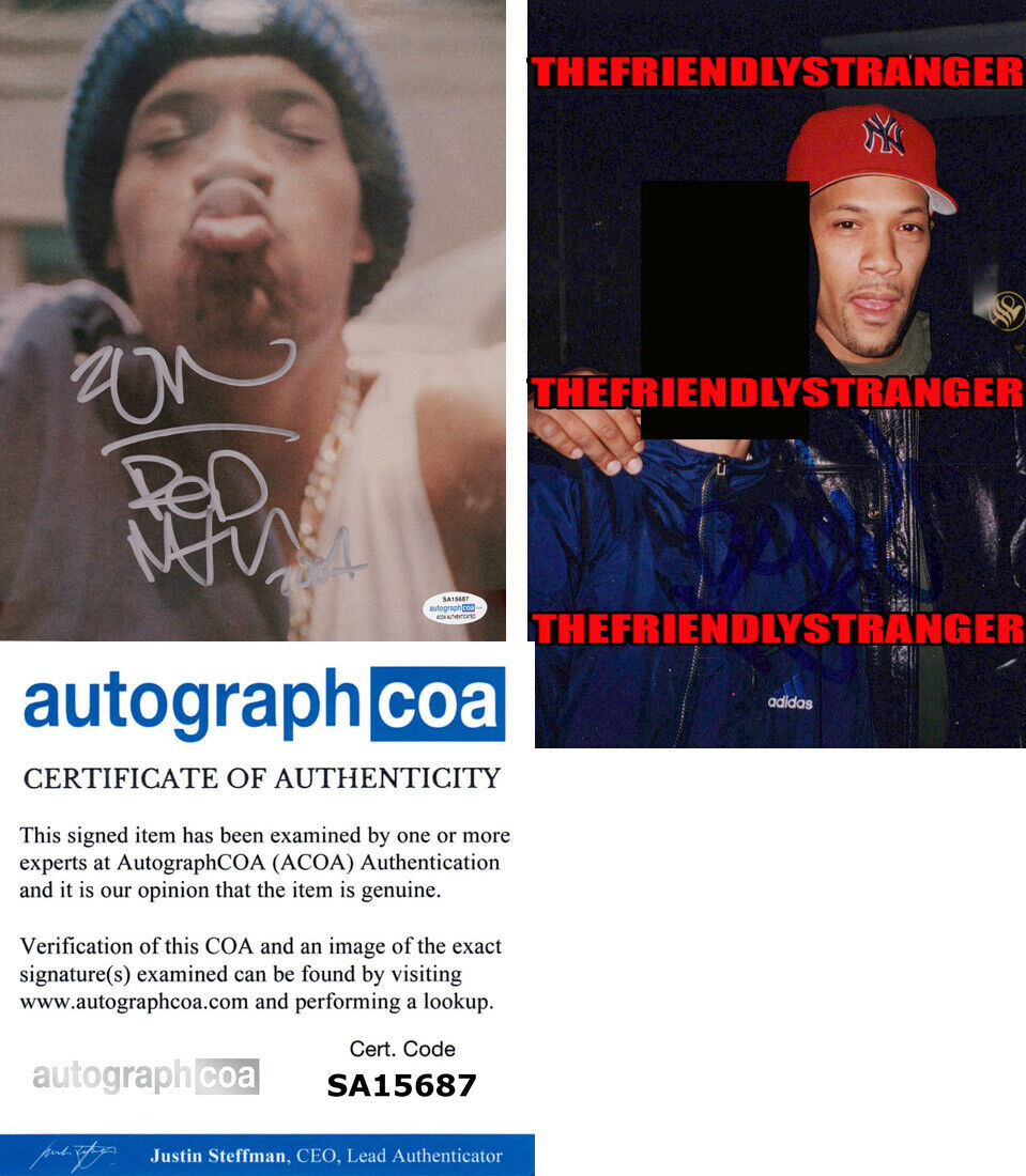 Rapper REDMAN signed Autographed 8X10 Photo Poster painting Proof METHOD MAN Reginald Noble ACOA