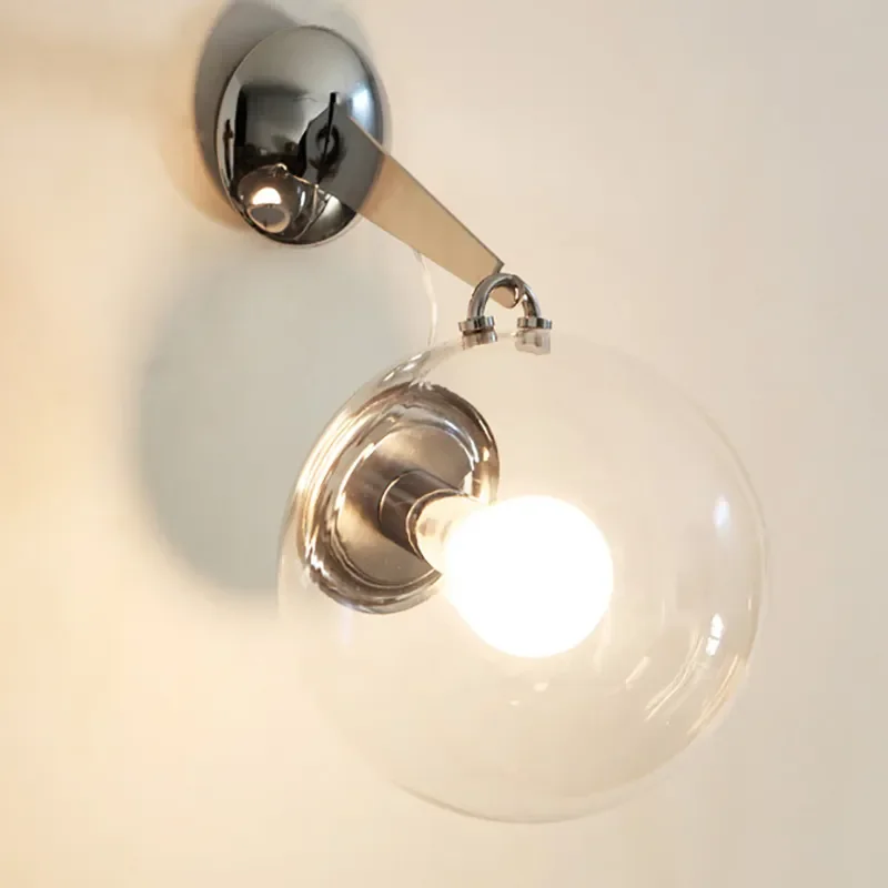 Bubble Glass Ball Chrome Sconce  JOSENART Josenart