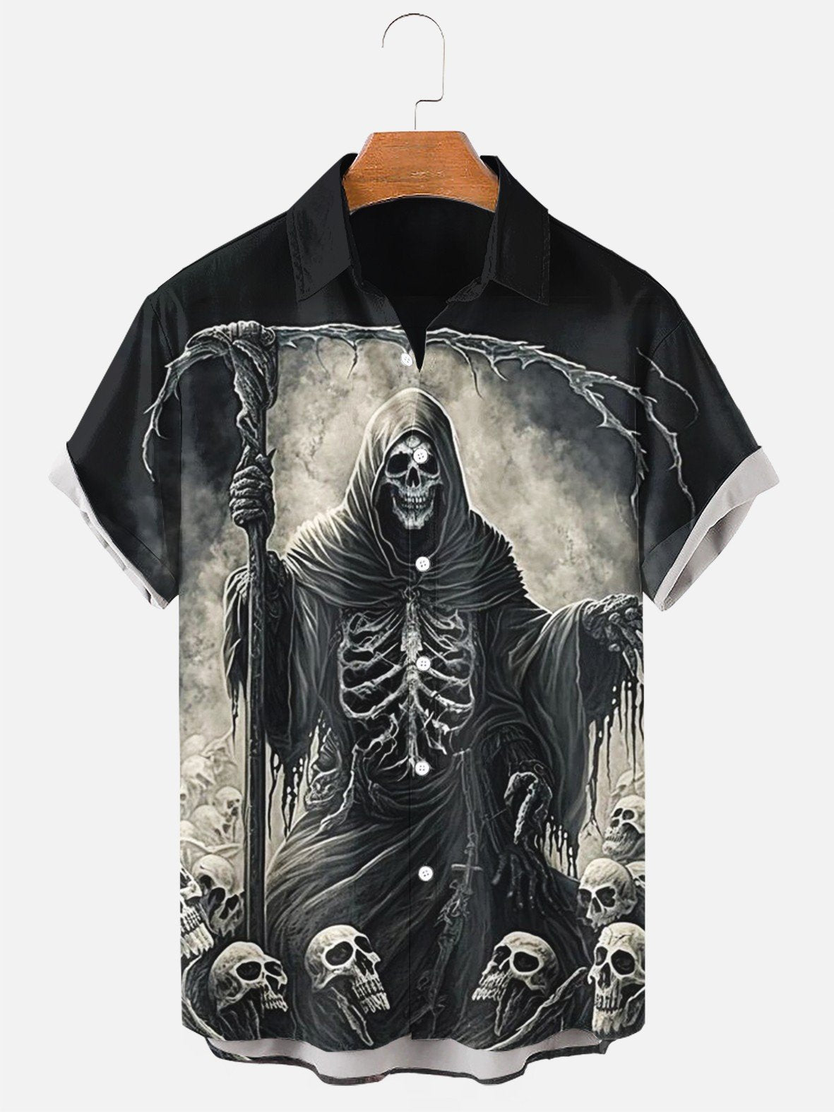 Men´s Grim Reaper Halloween Shirt