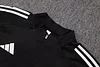 Joyfball 2025/2026 Real Madrid Half-Pull Training Suit Black Football Shirt 1:1 Thai Quality