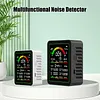 9 In 1 Multifunctional Air Quality Detector Carbon Dioxide Airs Tester Gas Detector LCD Screen Temperature/Humidity Tester Noise/CO2/TVOC/AQI/C6H6/HCHO/CO Detect