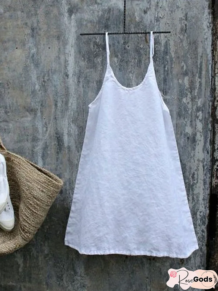 Casual Sleeveless Round Neck Cami Top