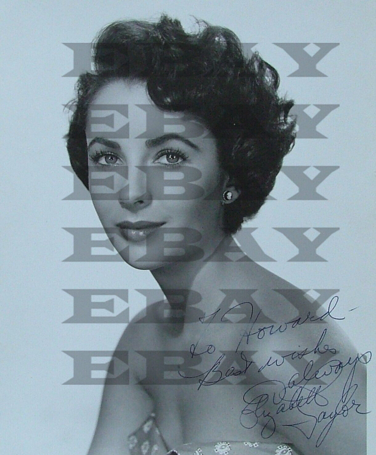 ELIZABETH TAYLOR Autographed Signed 8x10 Photo Poster painting Reprint