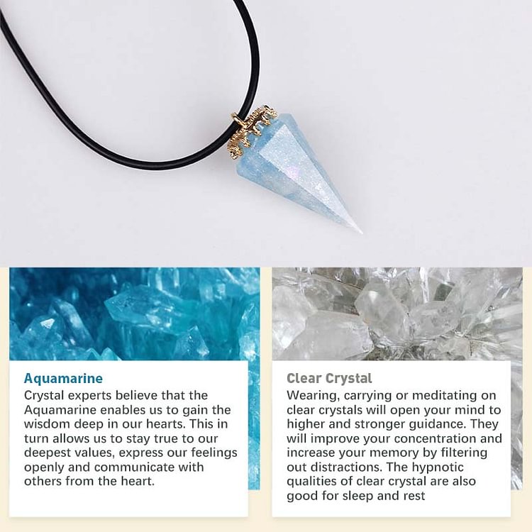 Natural Crystal Healing Necklace