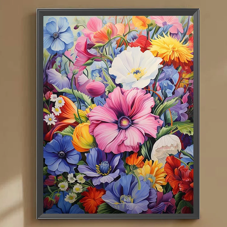 Flower - Full Round - Diamond Painting (30*40cm)