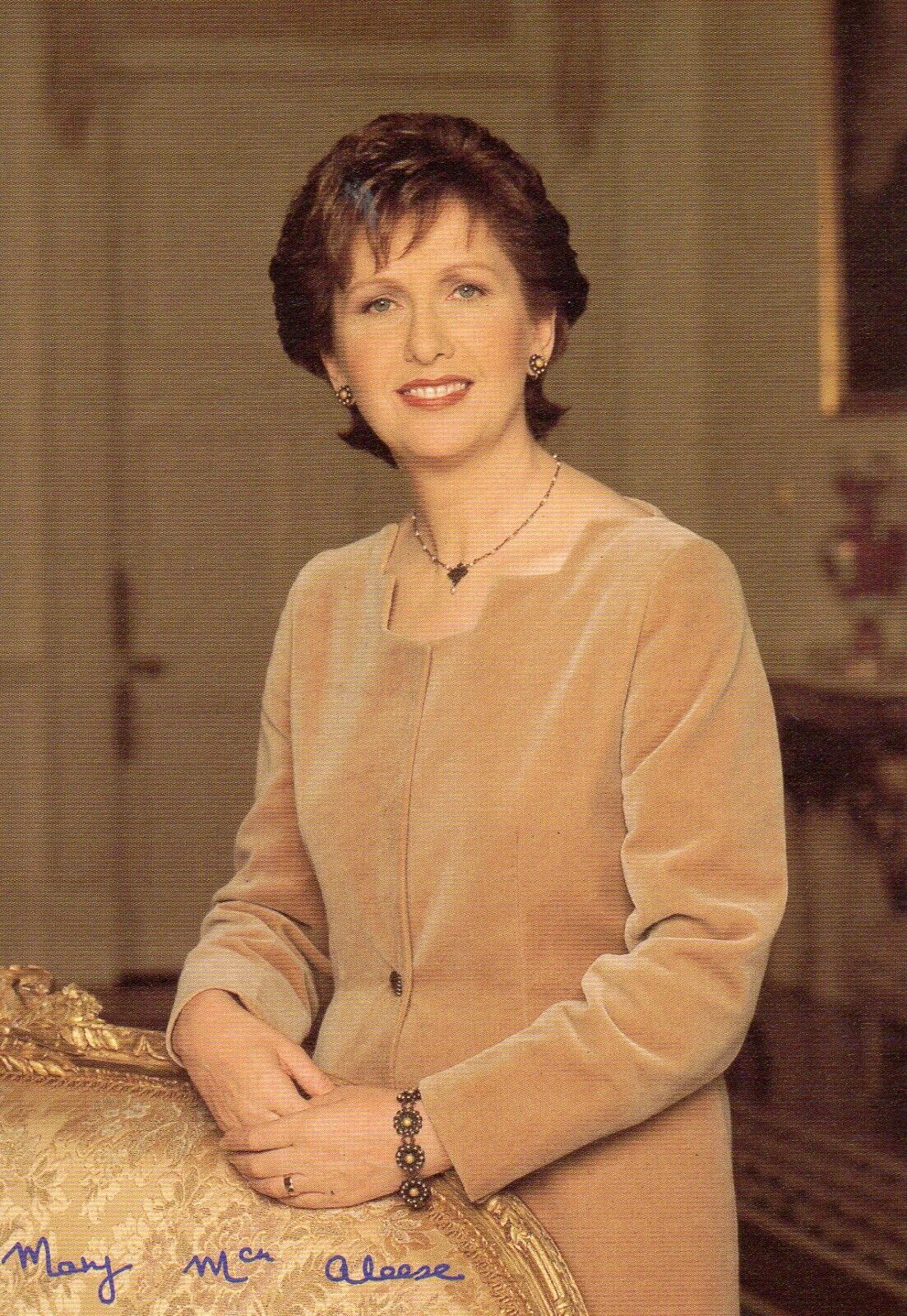 MARY McALEESE AUTOGRAPH, PRESIDENT OF IRELAND,