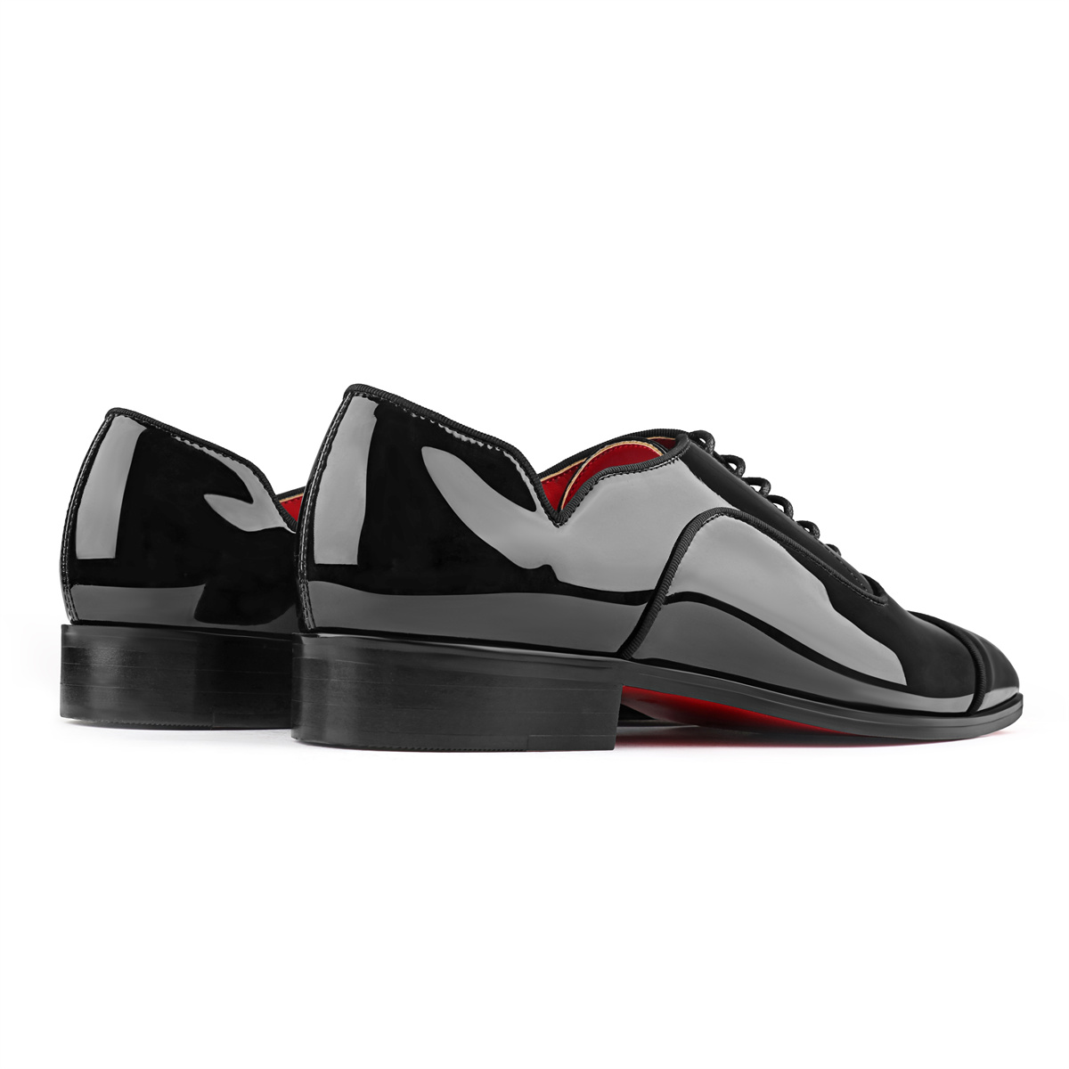 Merumote Gentleman's Oxford Red bottom Shoes V Sharped Party Wedding Banquet Shoes-MERUMOTE