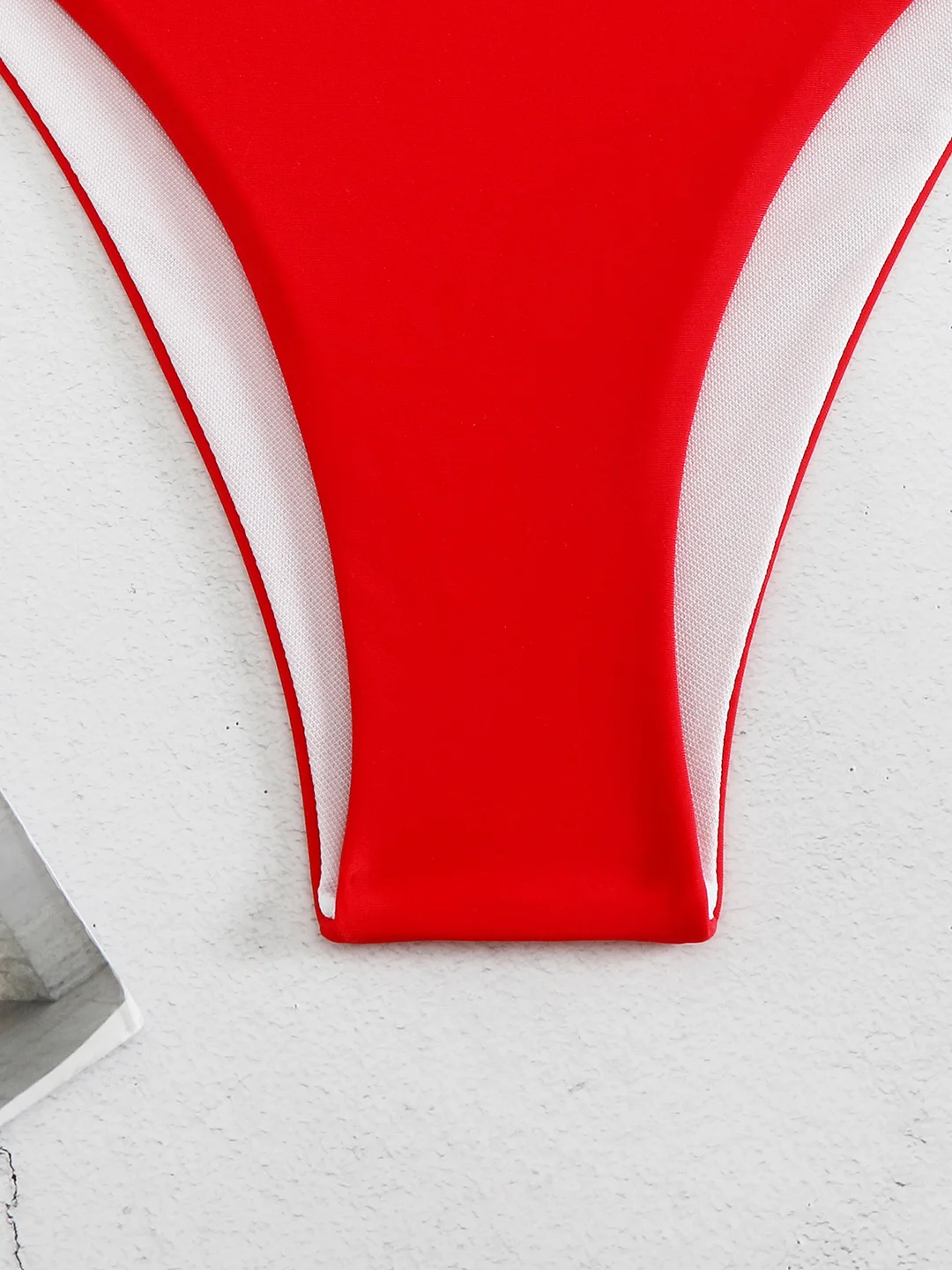 Brownm 2025 New Breast-Smeared Bow High-Waisted Bikini Sexy Bikini Split Swimsuit Woman