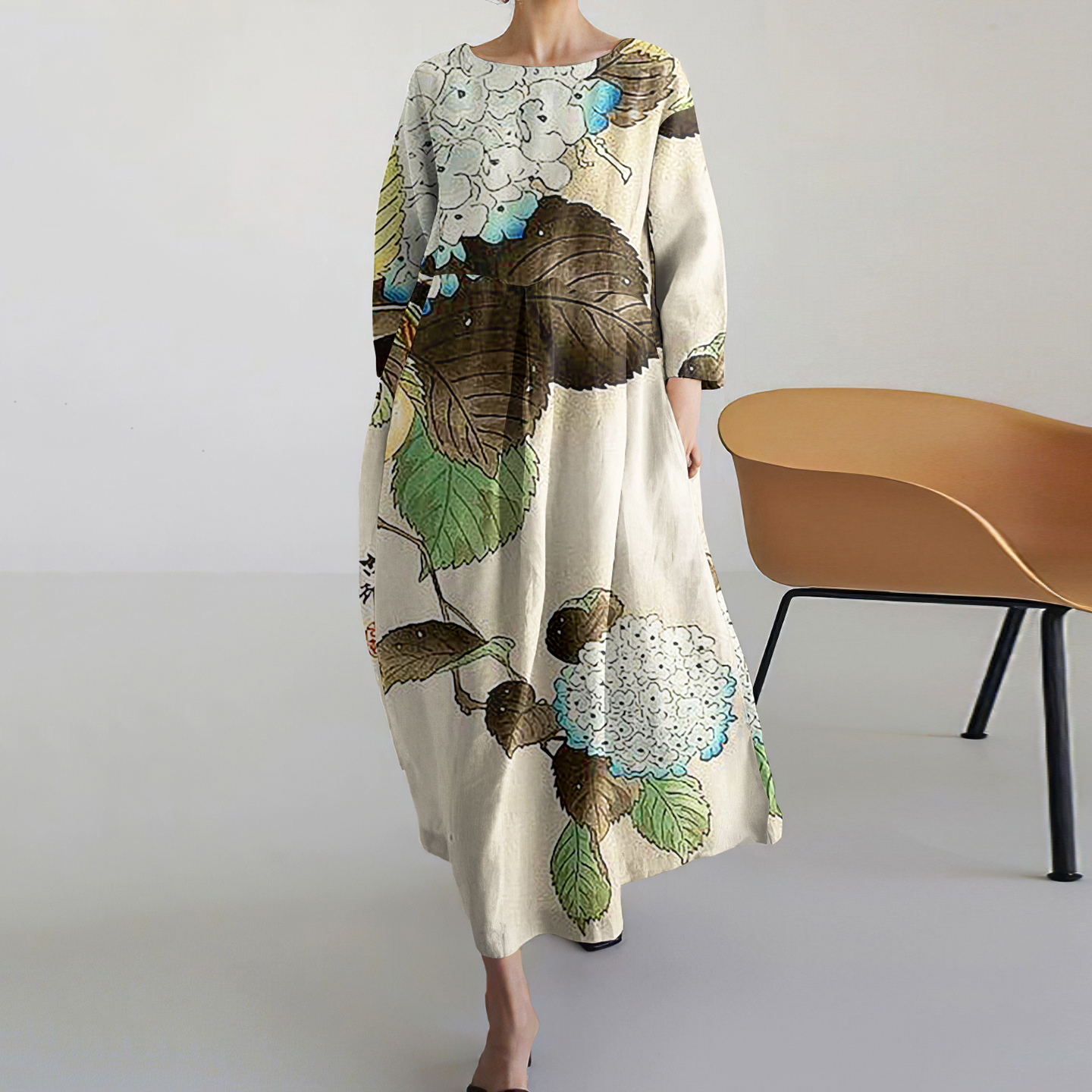 Peony Flower Pattern Women's Dress artswardrobe