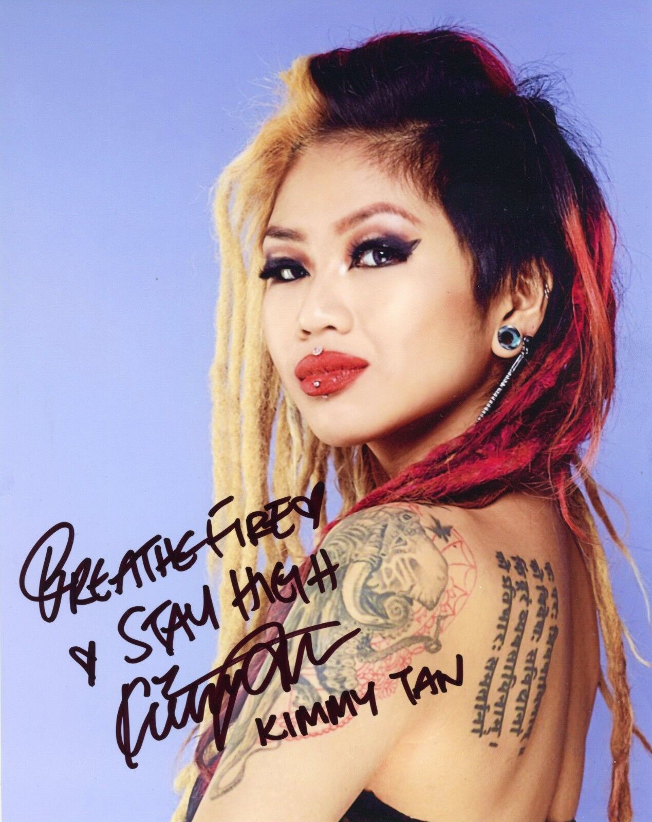 ~~ KIMMY TAN Authentic Hand-Signed YouTube Star