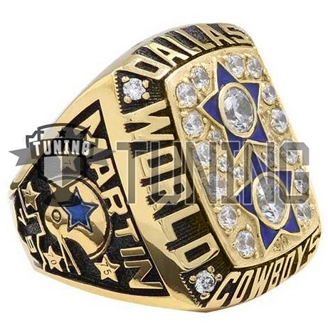 Dallas Cowboys Ring/ National Football Championship Ring/ Cowboys Lovers Super Ring/ Smart Cowboys Ring/ 1.20 ct Round CZ & Sapphire Ring