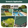 [US Local Warehouse] 4ft X 455ft Garden Privacy Fence 90% Blockage Fence Privacy Screen with Reinforced Bindings and Metal Grommets for Outdoor Wall Garden Yard Pool Deck
