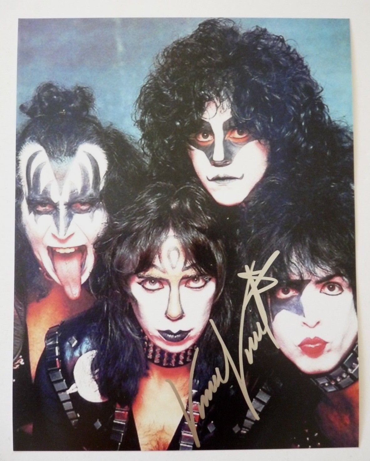 Vinnie Vincent KISS Autographed Signed 11X14 Photo Poster painting PSA BAS Guaranteed #6 F3