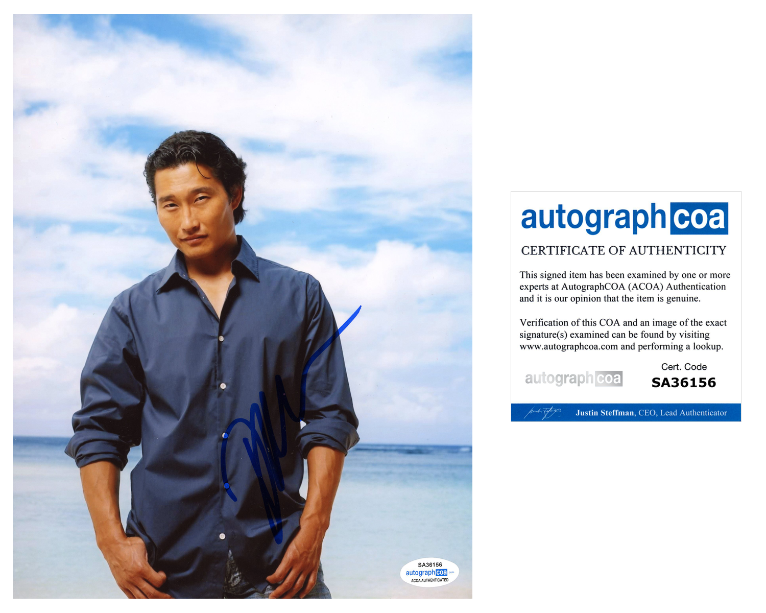 Daniel Dae Kim Signed Autographed 8x10 Photo Poster painting LOST Jin Actor ACOA COA