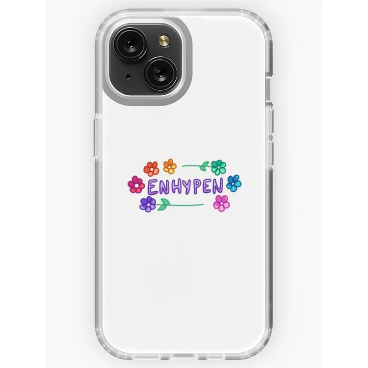 ENHYPEN Color Coded Flowers Logo iPhone Case