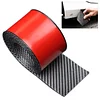 Universal Carbon Fiber Pattern Side Skirts Anti-Scratch.Rubber Anti-Scratch Side Skirts Edge Guards.Protector for Sedans, Truck, SUV,Rubber Bumper Protector 10CMx4M(Carbon Fiber Pattern)