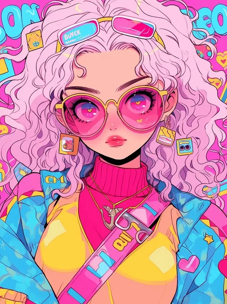 Cool Girls - Diamond Painting - 30*40CM(Canvas)