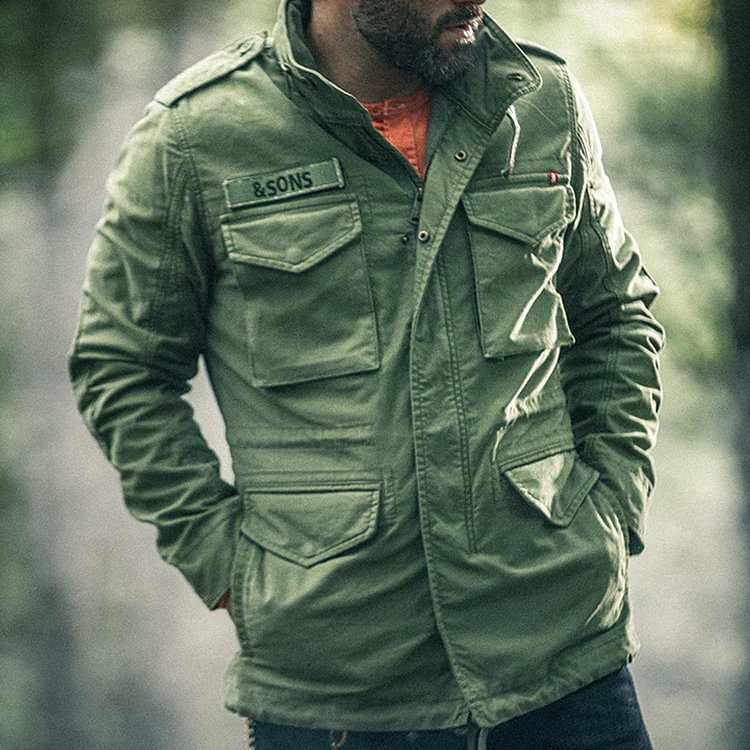 1940s M-43 Multi-pocket Functional Green Field Jacket