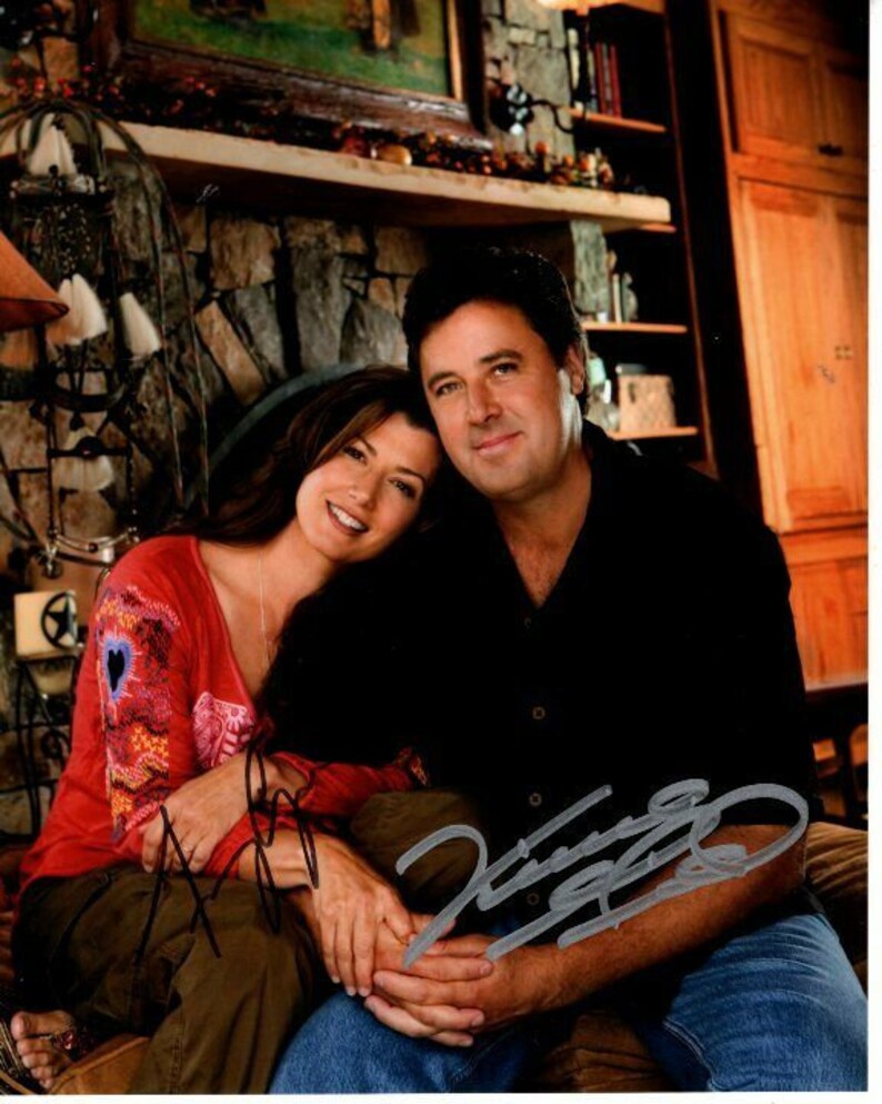 Vince gill and amy grant signed autographed Photo Poster painting