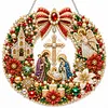 DIY Diamond Painting Xmas Hanging Ornament Pendant Acrylic Double Sided Print Decor Kit