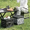 Folding Collapsible Toilet for Adults & Kids Emergency Toilet with Lid & Reusable for Camping Travel Outdoor Car RV & Emergency Use