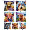 Animal-DIY Latch Hook Rug Pillowcase Kits 43*43cm