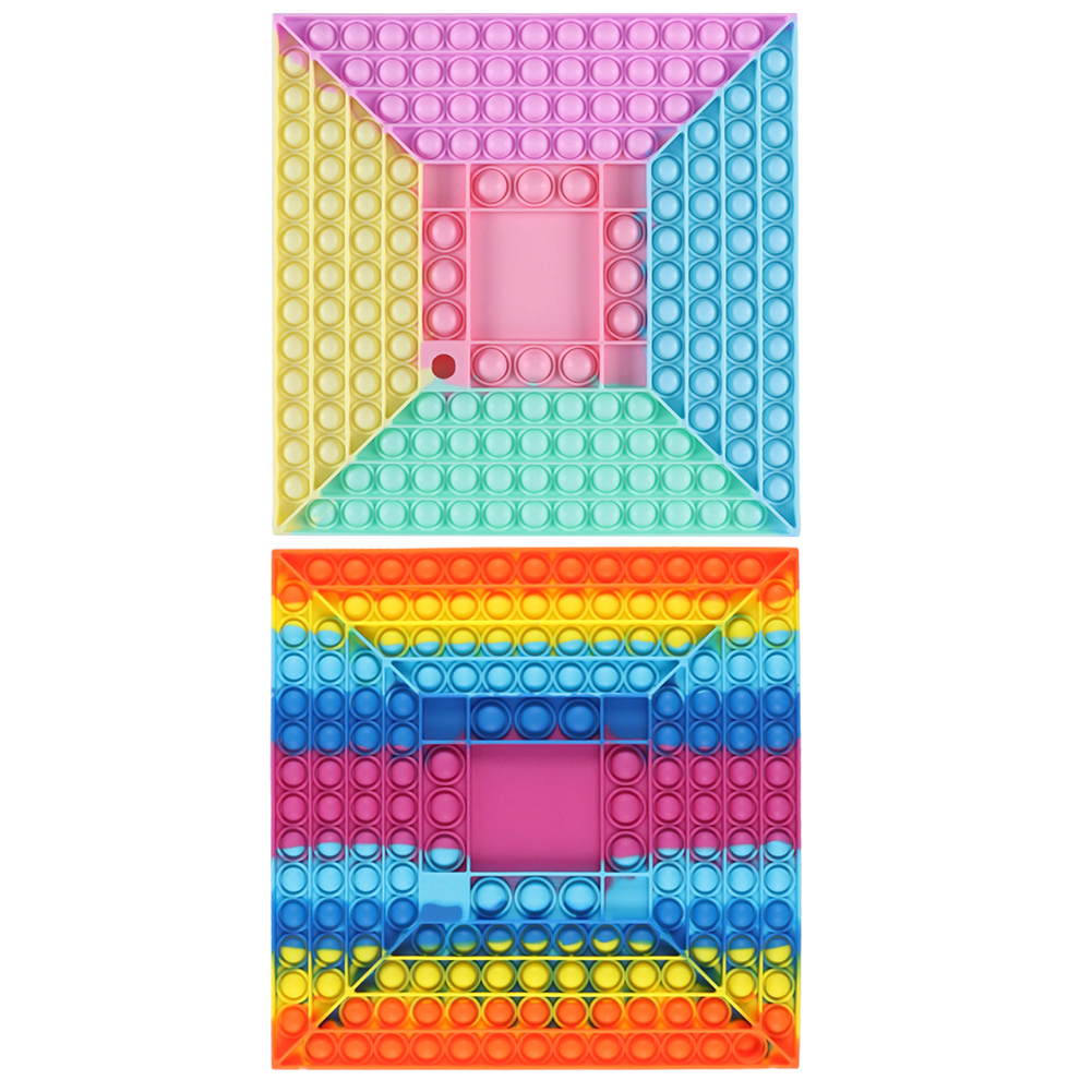 

Silicone Square Chessboard Push Bubble Board Autism Toy Kids Sensory Toy, 501 Original