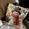 【Limited Stock Sale】Christmas Snowman And Bird-11CT DIY Stamped Cross Stitch Shopping Bag 40*40cm tapestrymarket