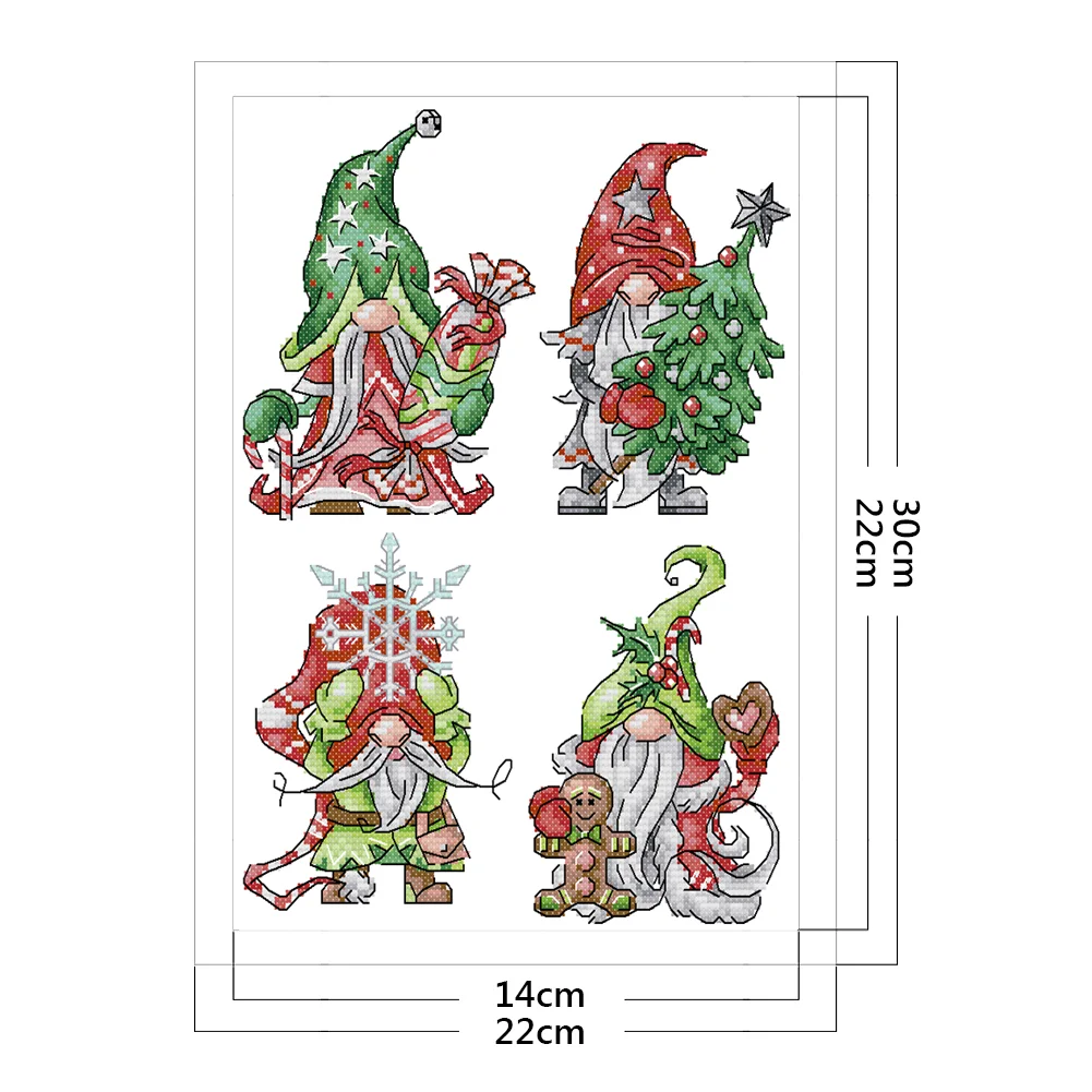 14CT Partial Counted Cross Stitch - Goblin(22*30cm)