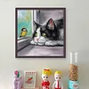 Cat And Birds-11CT Stamped Cross Stitch 40*40cm/15.75*15.75in