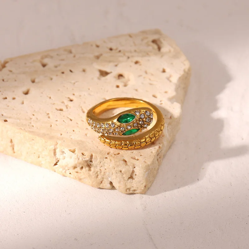 Snake Zirconia Rings