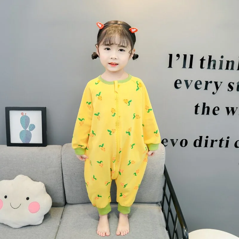 Children's Pajamas for Baby Girls Fruit Pattern Kids Cotton Pijamas Cute Toddler Sleepwear Spring & Autumn Newborn Baby Onesie