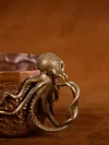 Retro copper cup octopus handle high-end luxury cup 175ml coffee cup hand-hammered creative ornaments