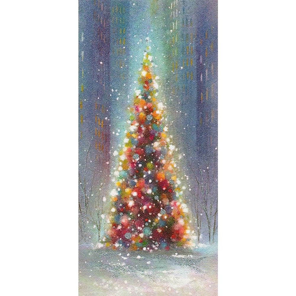

Christmas Tree - Round Drill Diamond Painting - 40*80CM (Big Size), 501 Original