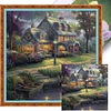 Riverside House - 11CT Stamped Cross Stitch - 50*50cm - Landscape