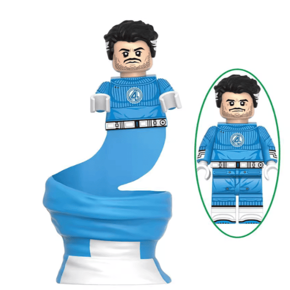 Mr Fantastic (Fantastic Four First Steps) Custom Marvel Superhero Minifigure Minifigure Bricks monstertoys