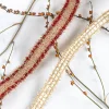 Festive Golden Touch Ribbon Rope for Christmas Decor, Flower Art, Baking, Wrapping, Hair Accessories - 1.2 / 1.5 / 2 / 3cm