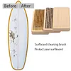 3Pcs Ski Waxing Brush Kit Portable Ski Snowboard Tuning Brush for Outdoor Skiing