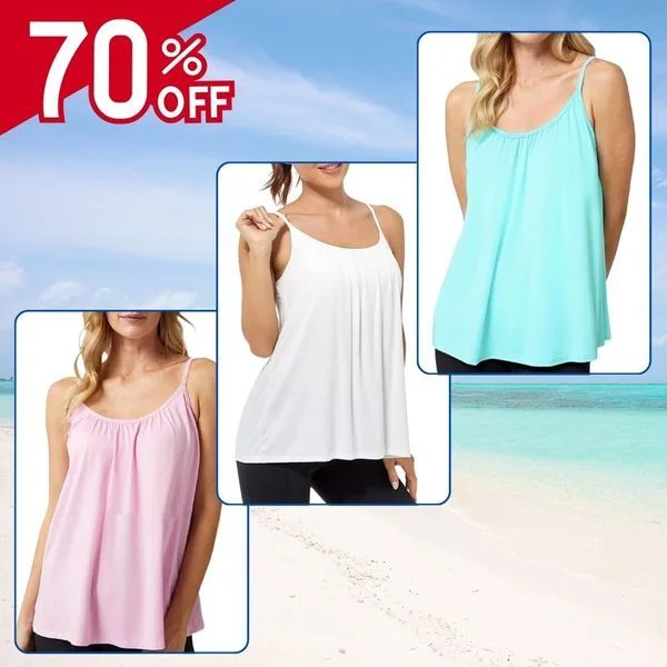 CamiBreeze &ndash; Loose-Fit Built-In Bra Camisole