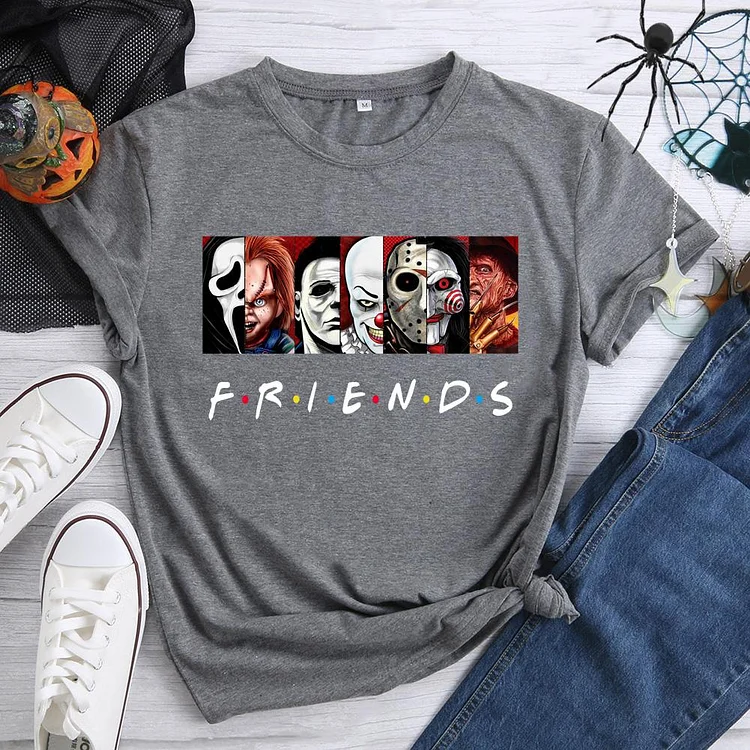 Horror Team Friends Halloween T-Shirt-07238