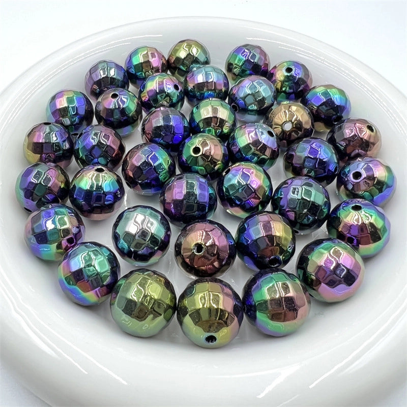 10 PCS/Package 16mm Arylic Geometric Beads