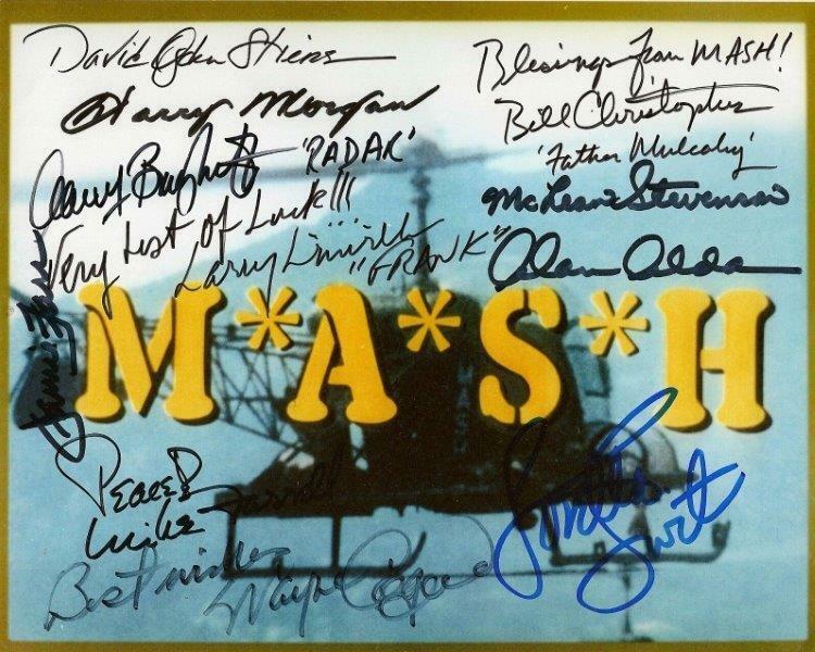 REPRINT - MASH Cast Autographed Signed 8 x 10 Photo Poster painting Poster RP Man Cave