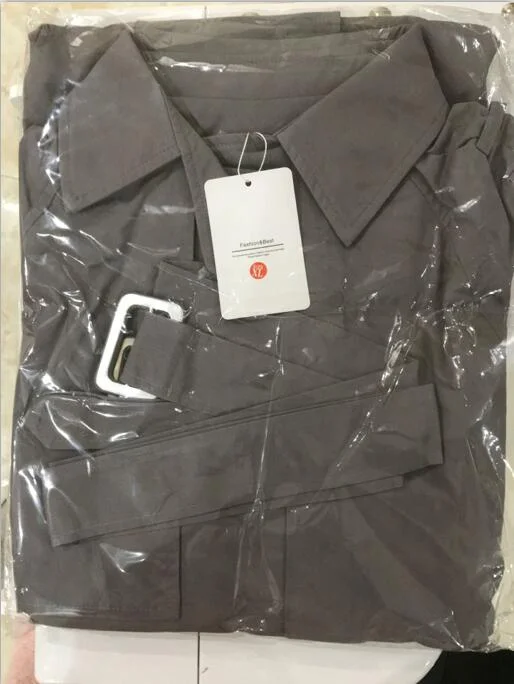 UK Brand new Fashion 2021 Fall /Autumn Casual Double breasted Simple Classic Long Trench coat with belt Chic Female windbreaker