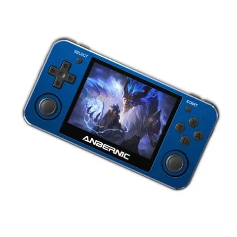 pornhint Pornhint NEW ANBERNIC RG351MP Retro Game Console 640*480 IPS Screen Handheld Game Player RK3326 External Wifi 2400 Games Metal Console